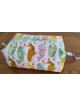 Trousse de toilette florale multicolore zippée | Pochette de rangement élégante