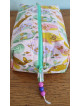 Trousse de toilette florale multicolore zippée | Pochette de rangement élégante