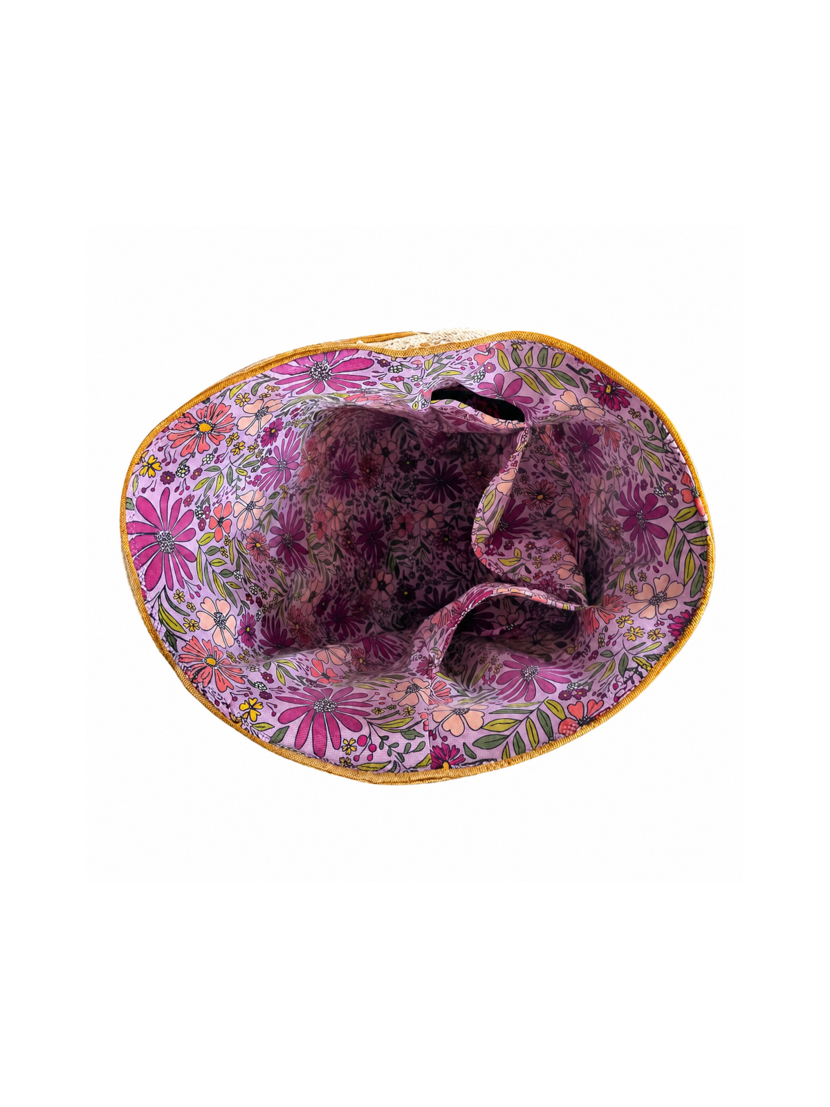Sac Cabas Bohème Chic en Velours Côtelé Camel & Motif Floral | Fabrication Artisanale