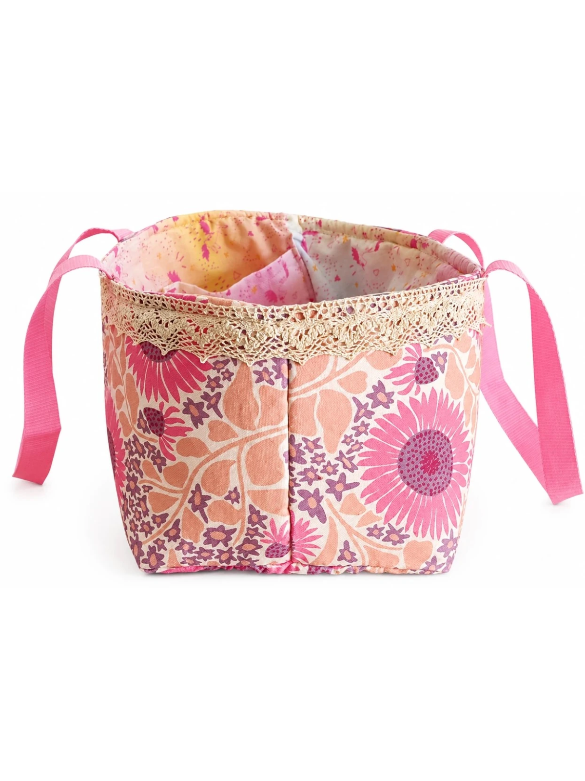 Pétaline – Le Sac Cabas Fleuri rose bohème qui va vous faire craquer.