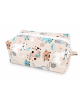 Grande trousse de toilette motifs chats | Pochette de rangement zippée