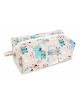 Grande trousse de toilette motifs chats | Pochette de rangement zippée