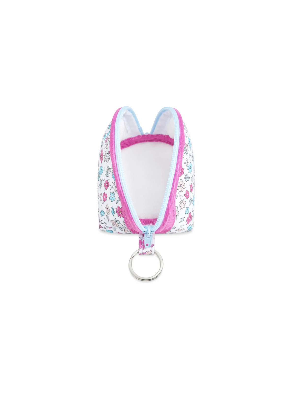 Petite pochette de voyage fleurie avec fermeture zippée – pour maquillage et accessoires