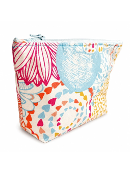 Trousse de toilette plate pour maquillage motifs mandala – trousse plate aux tendances estivales
