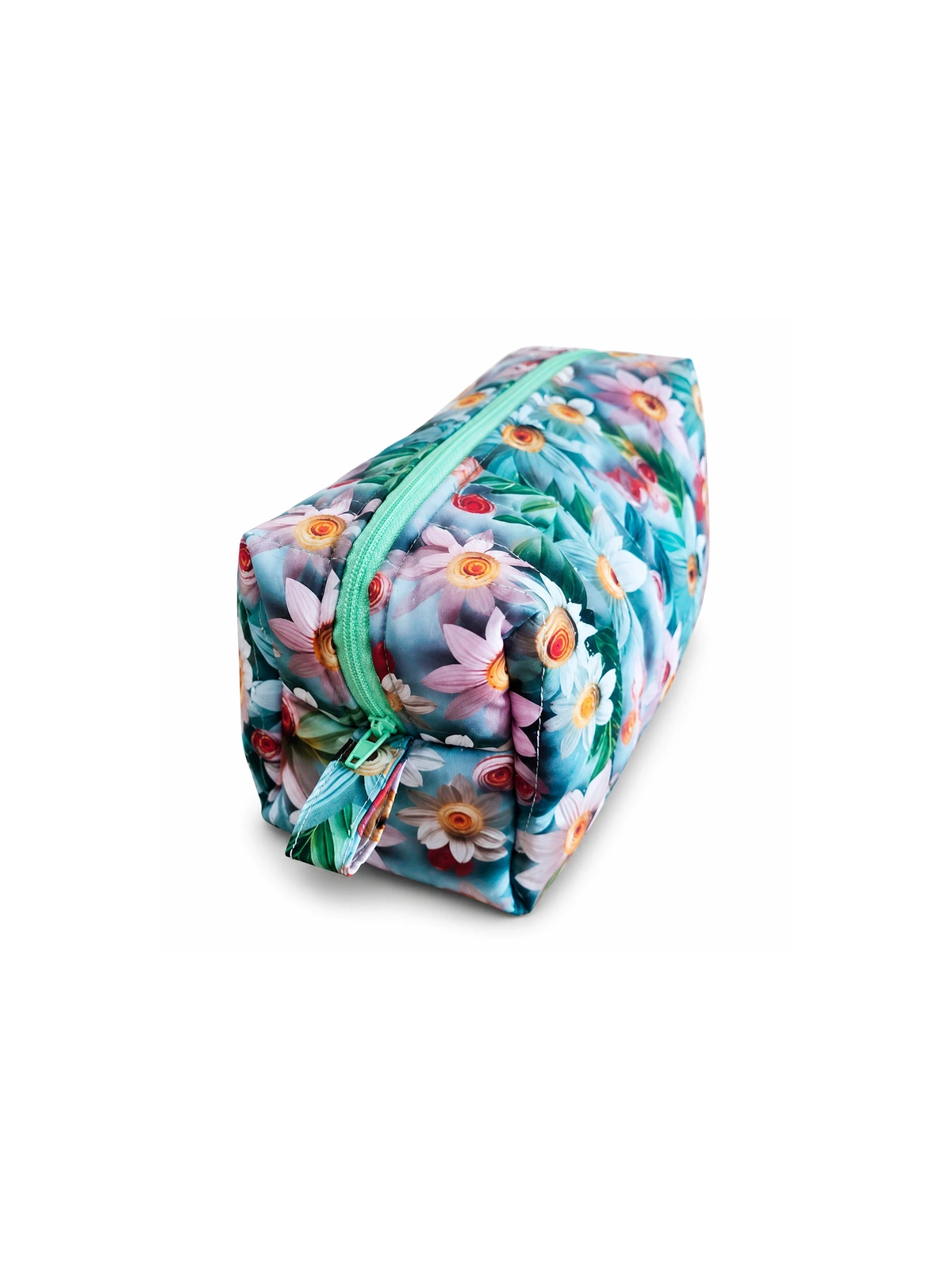 Trousse de toilette imprimé 3D fleurs colorées