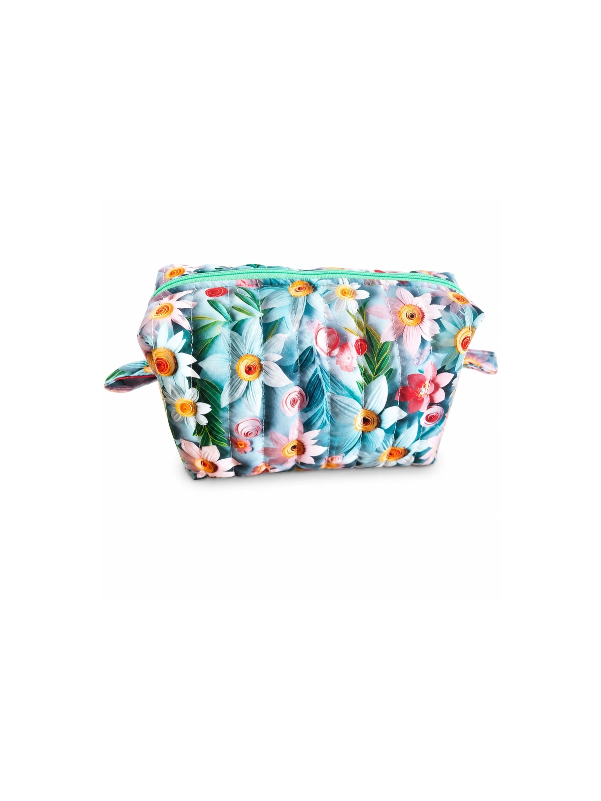 Trousse de toilette imprimé 3D fleurs colorées