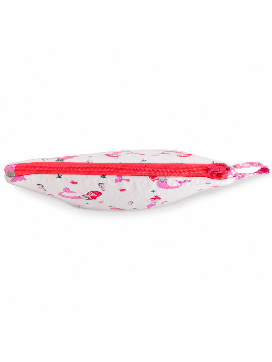 Petite trousse de maquillage motifs sirènes | Trousse beauté rose fantaisie