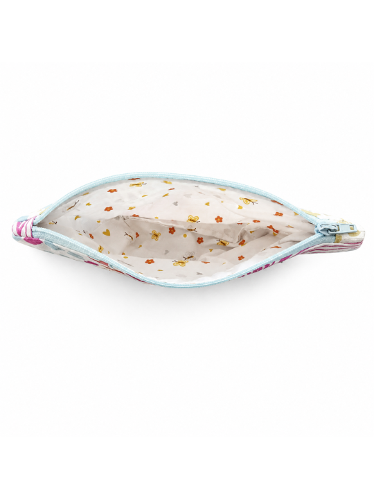 Petite pochette de maquillage bohème fleurie – Élégante et pratique