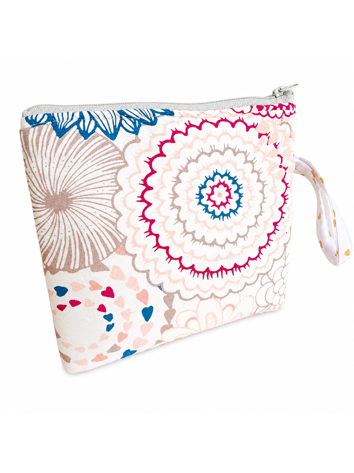 Petite pochette de maquillage bohème fleurie – Élégante et pratique