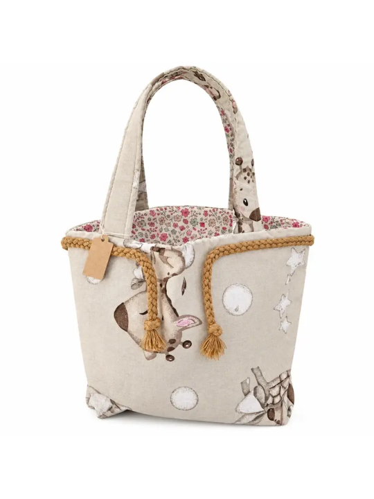 Petit sac artisanal motif faon | Sac fait main original