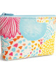 Pochette colorée à motifs abstraits – trousse plate tendance estivale