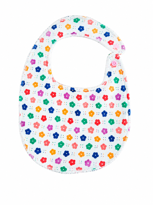 Bavoir Bébé Imperméable – Motif Pois Multicolores