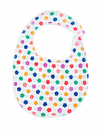 Bavoir Bébé Imperméable – Motif Pois Multicolores