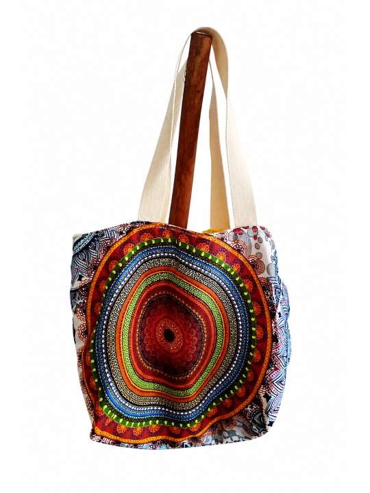 Sac Cabas Bohème Mandala Multicolore