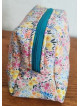 Trousse de toilette fleurie multicolore | Pochette zippée