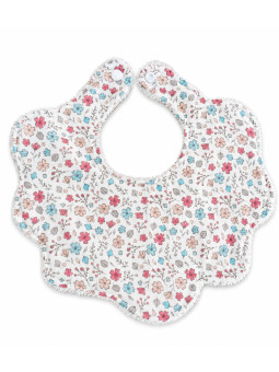 Bavoir Fleur bébé | imprimé fleuri -Doux, Pratique et Élégant