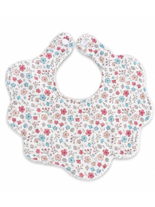Bavoir Fleur bébé | imprimé fleuri -Doux, Pratique et Élégant