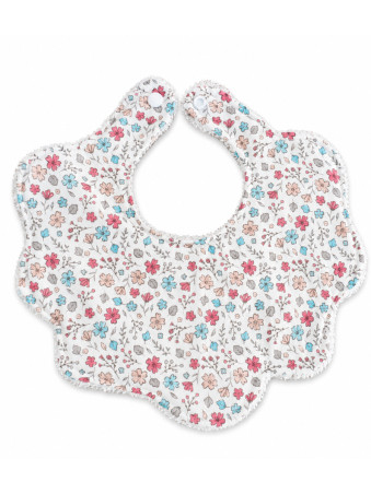 Bavoir Fleur bébé | imprimé fleuri -Doux, Pratique et Élégant
