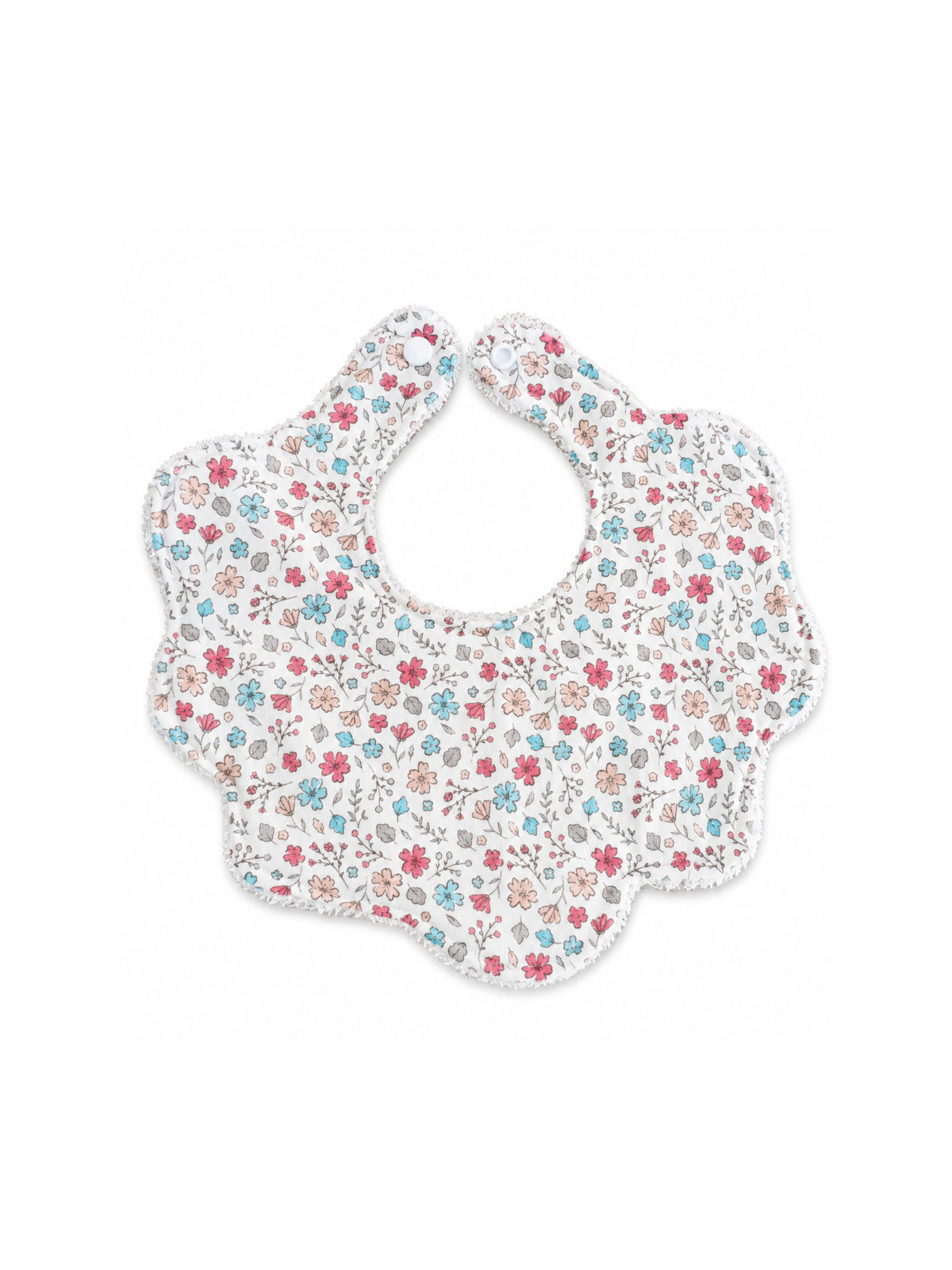 Bavoir Fleur bébé | imprimé fleuri -Doux, Pratique et Élégant