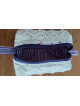 Trousse artisanale en tissu fleuri avec dentelle | Accessoire fait main