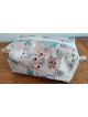 Grande trousse de toilette motifs chats | Pochette de rangement zippée
